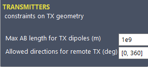 Transmitters preferences.