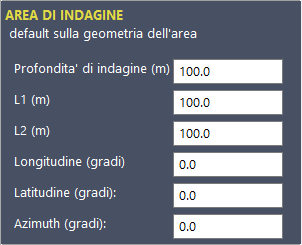 Preferenze Area d'indagine.